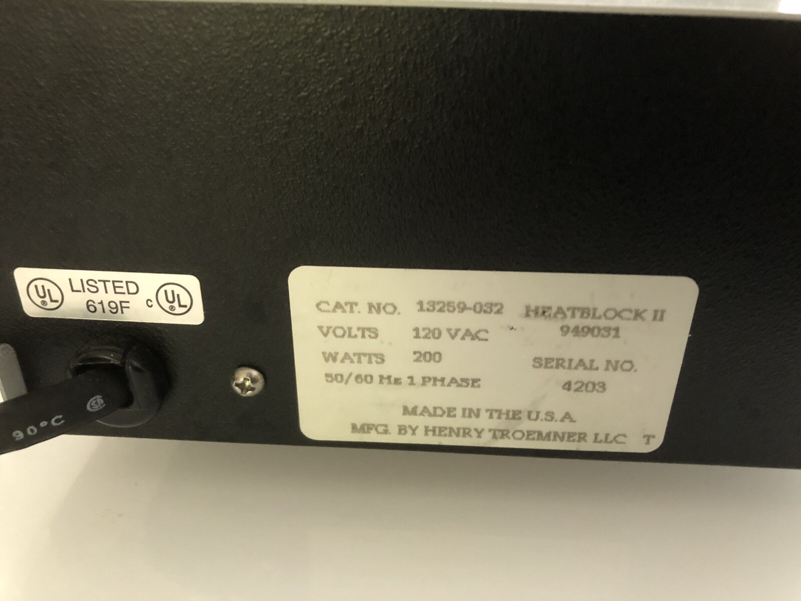 96 well Heat block plate dry bath incubator 13259-032 VWR 30-day Warranty