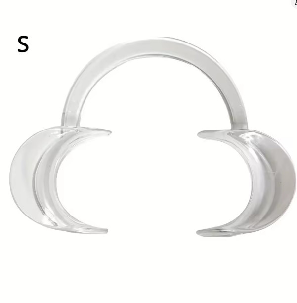 Transparent C Shape Lip & Cheek Retractor Mouth Opener for Dental Cleaning