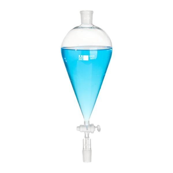 Pear-shaped Separating Funnel 60ml-1000ml Borosilicate Lab Supply Piston