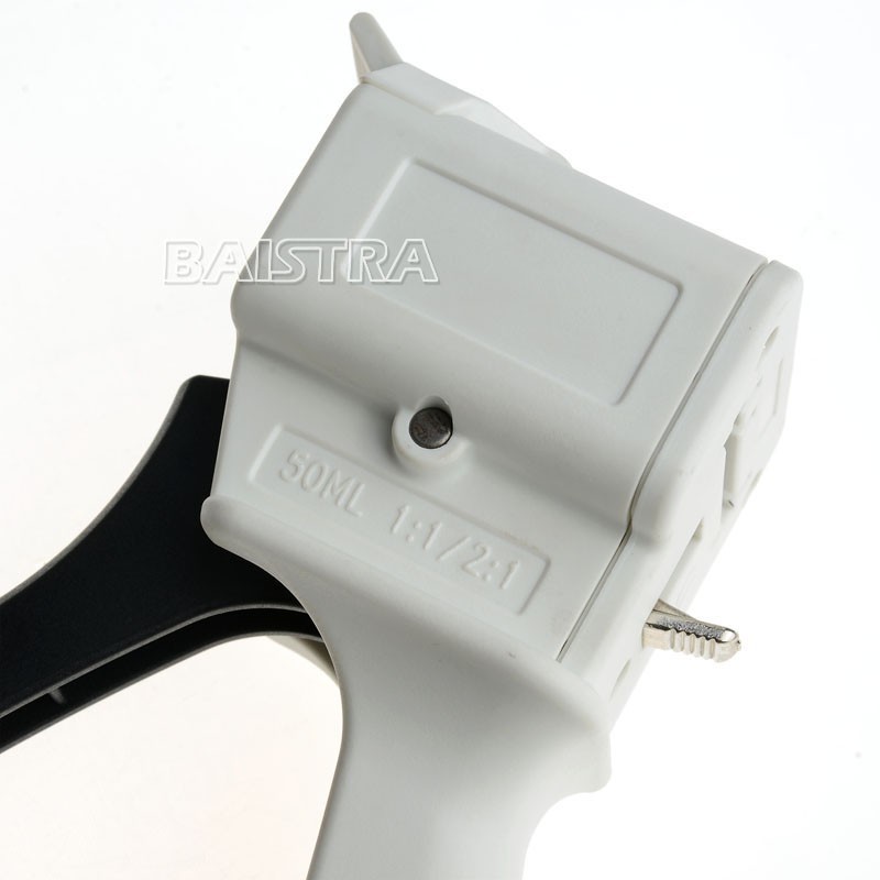 Dental Impression Mixing Dispensing Gun 50ml Kit Dispenser Gun 1:1/2:1 10:1/4:1