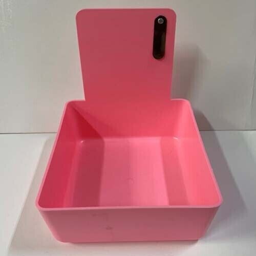 Pink Dental Lab Pan w/Stainless Steel Clip 20pk 7″ x 5¾» x 2½» Made in the USA