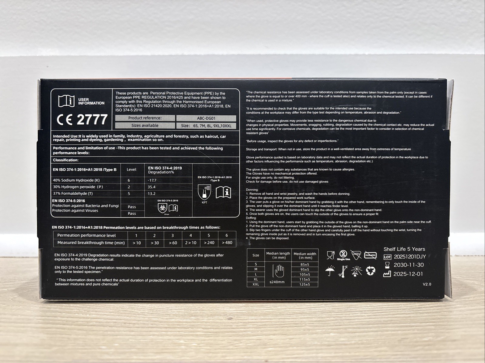 Heavy Duty 8 Mil Nitrile Work Gloves Powder Free Latex Free Diamond Texture