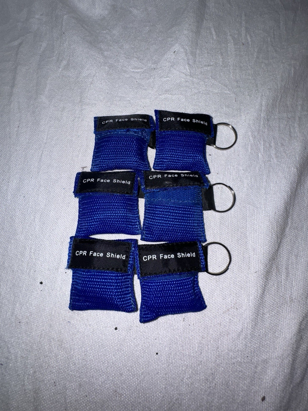 6pc First aid CPR Face Shield Mask Keychain Emergency Kit CPR Face Shields