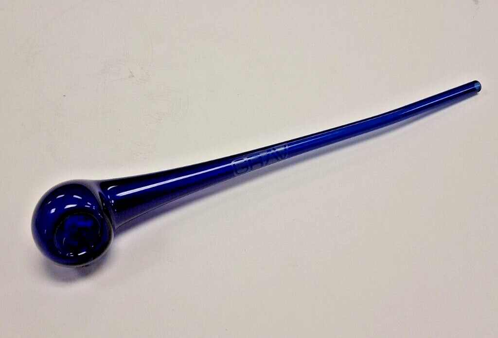 GRAV GANDALF SHERLOCK SPOON BOROSILICATE GLASS HAND PIPE 9.5″ DARK BLUE