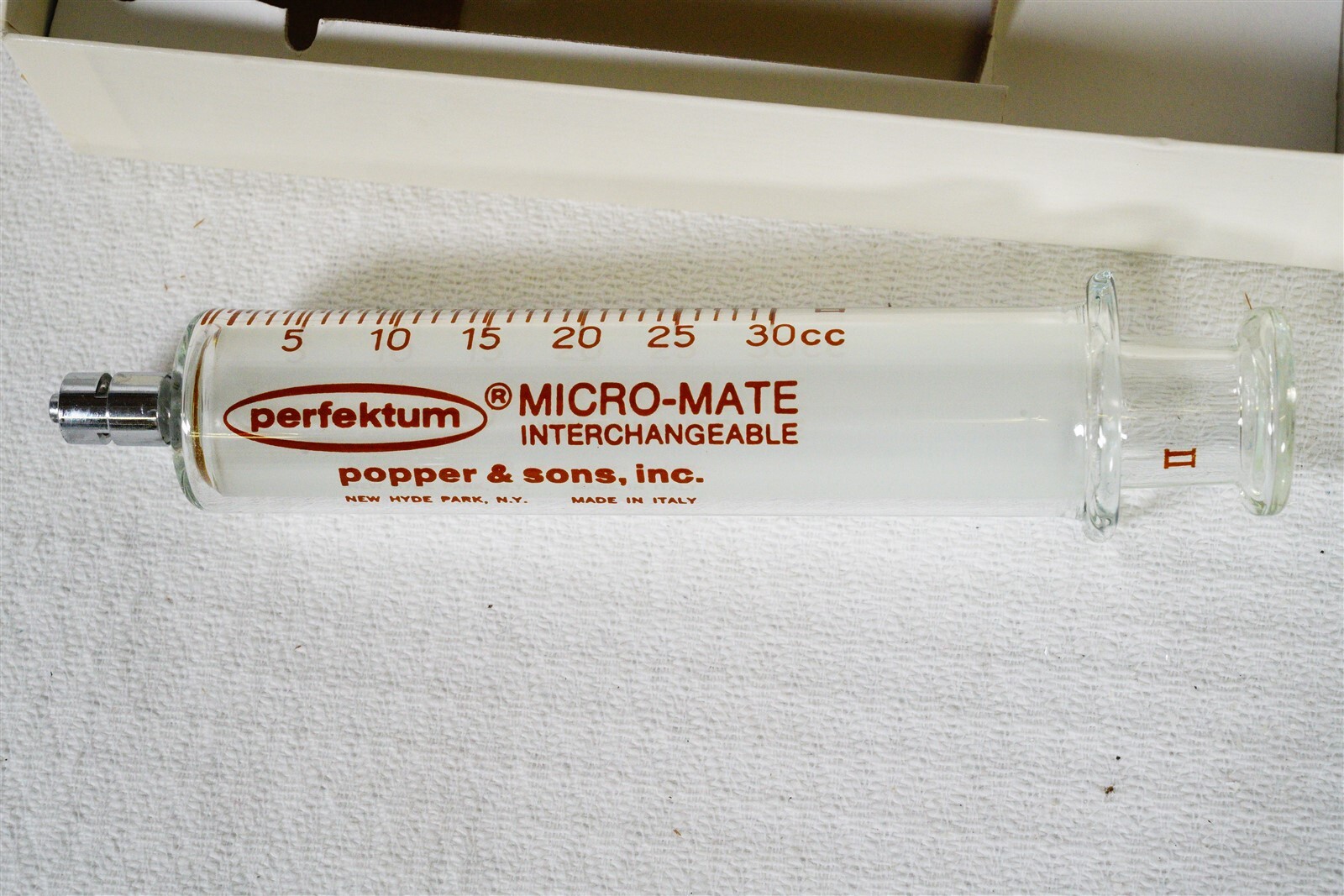 Micro-Mate 30cc Interchangeable Hypodermic Luer Needle Lock Glass Syringe New