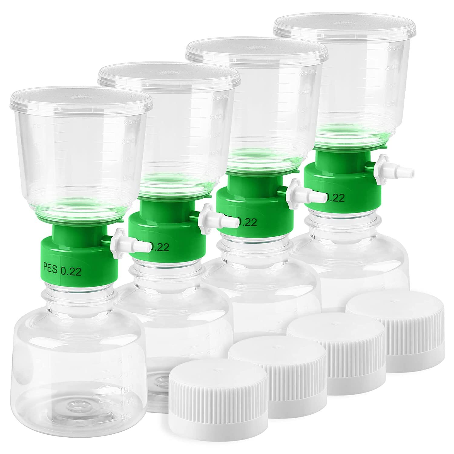 12PCS 500ml Vacuum Filter Unit Sterile PES Membrane 0.22μm Replace w/Millipore