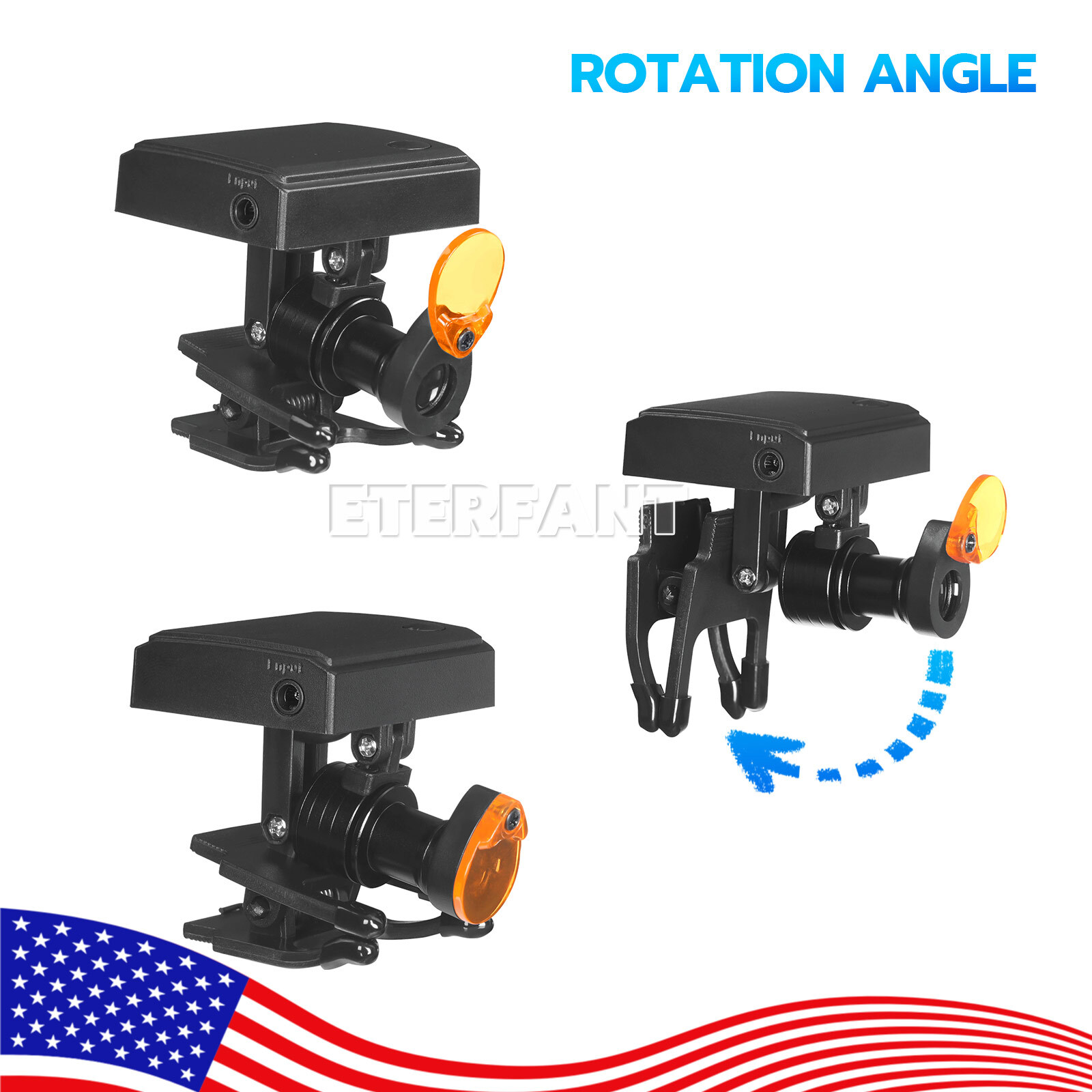 Dental 5W LED Wireless Headlight Lamp Clip Optical Filter for Binocular Loupes