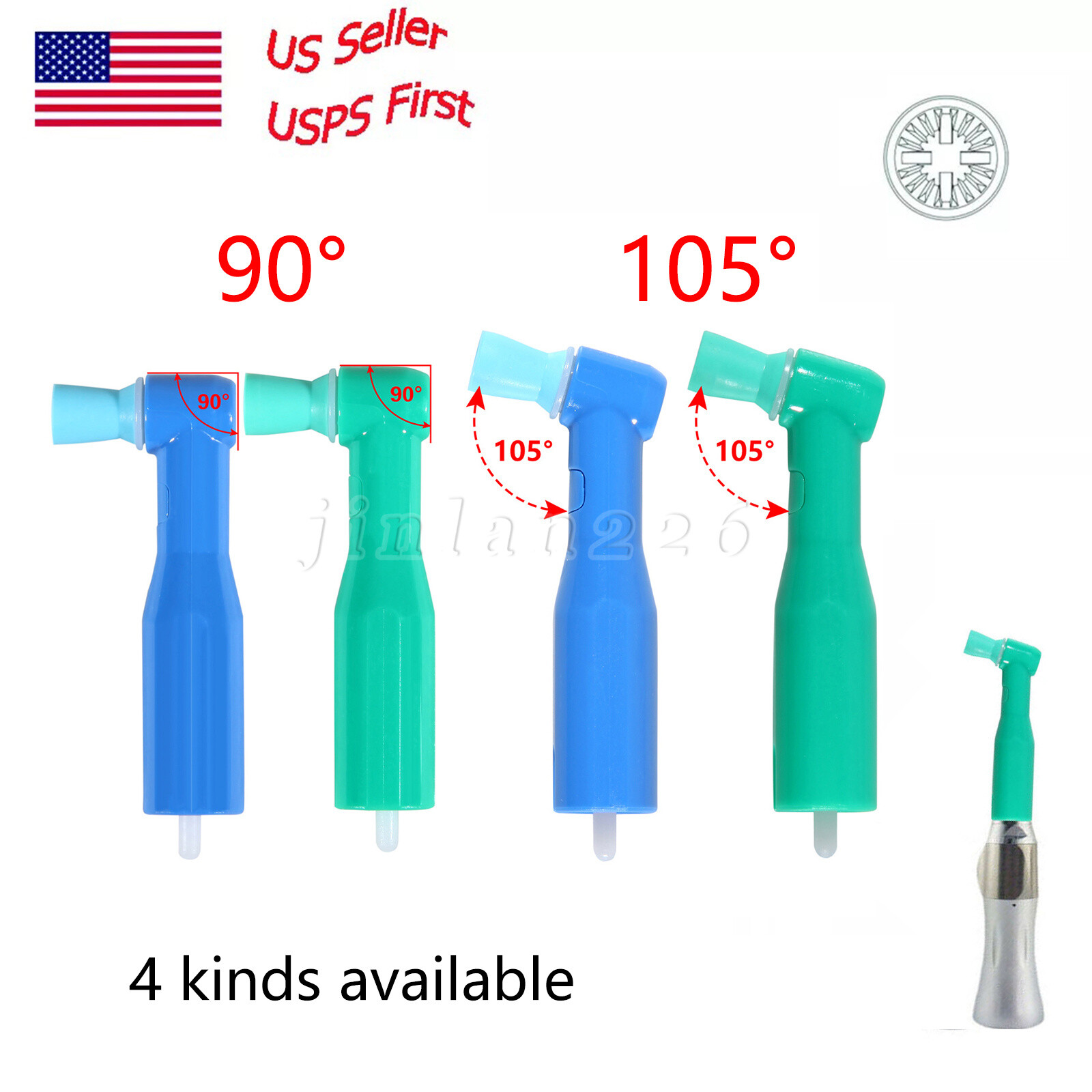 Dental Polishing Cup Brushes Disposable Prophy Angles Cups Latex Free 90°/105°
