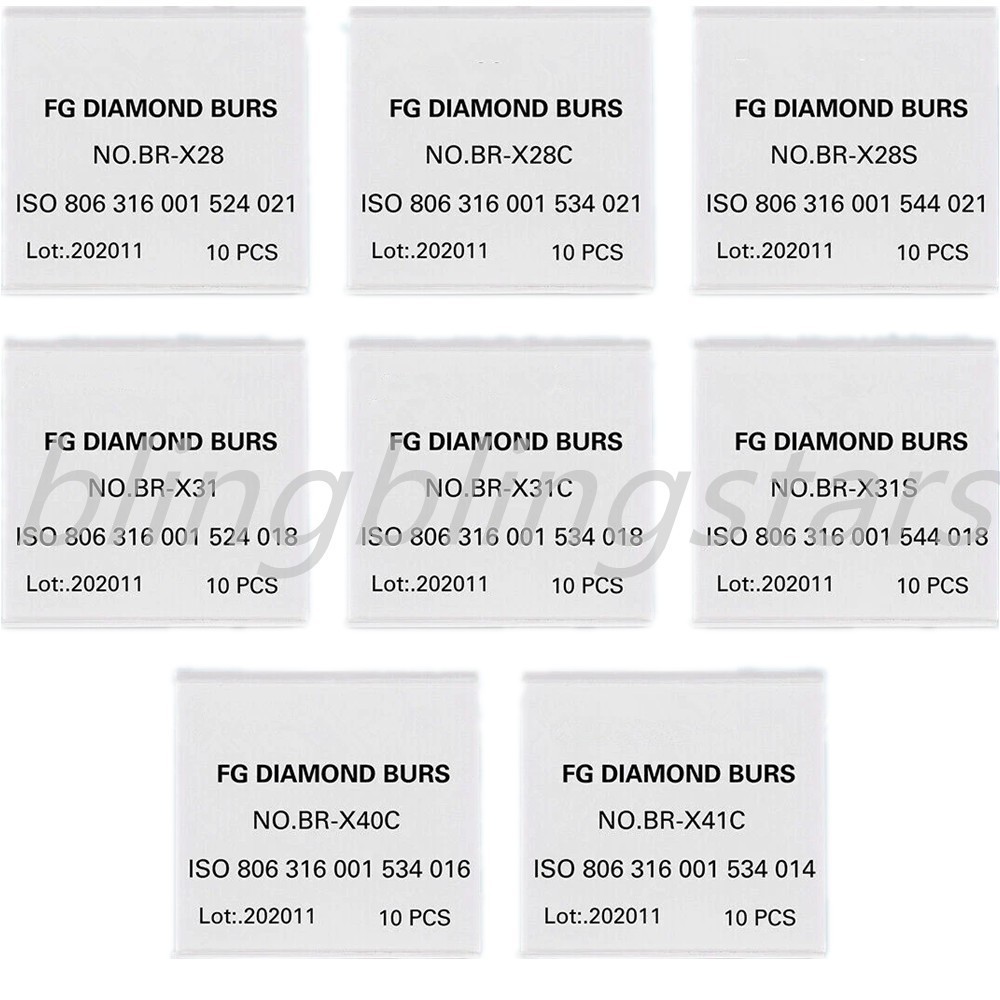 10 Pcs/Box Dental Stainless Ball Round Super Coarse Diamond Bur for High Speed