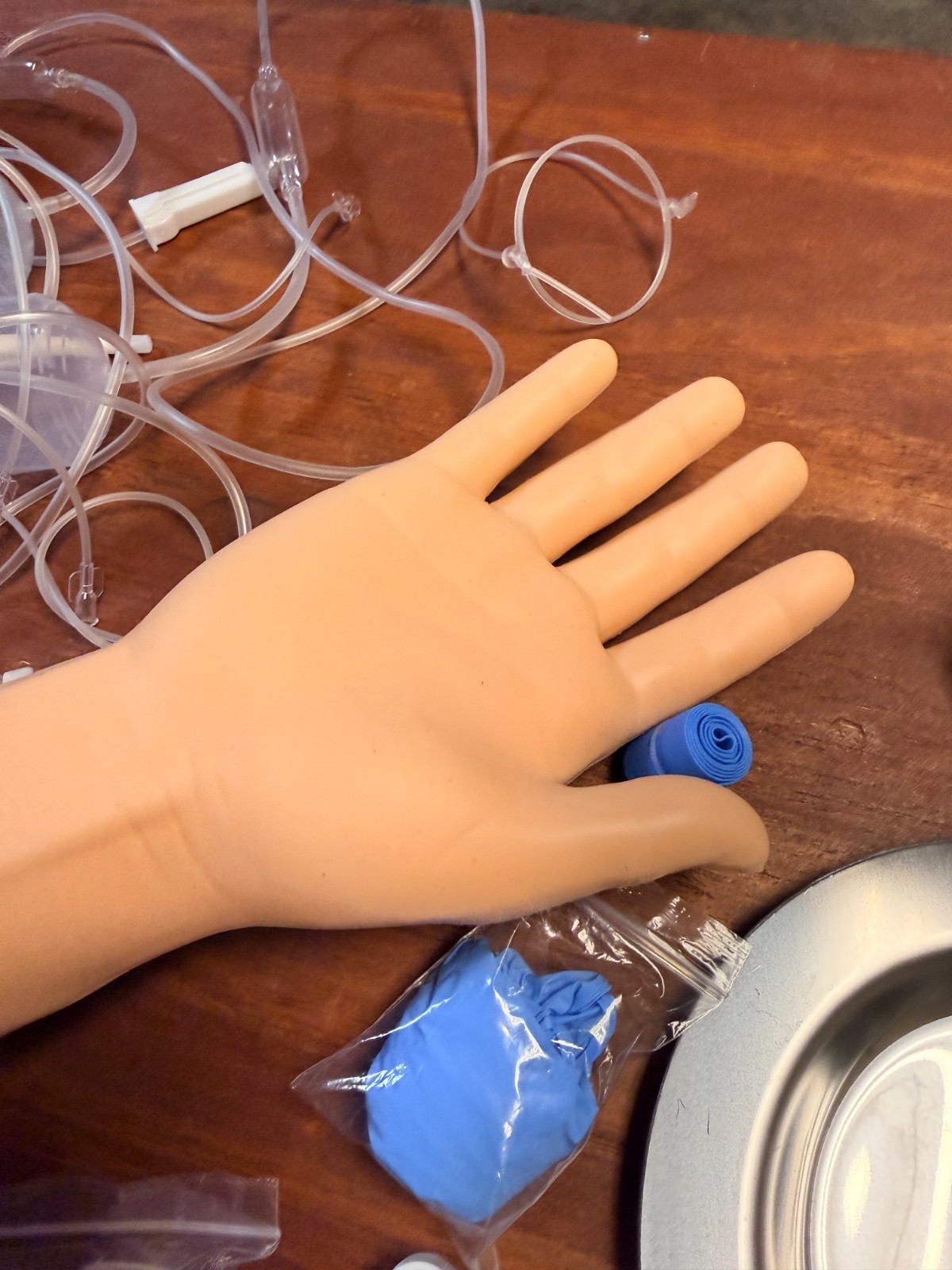 Skillssist Phlebotomy IV Practice Arm White, open box *READ*