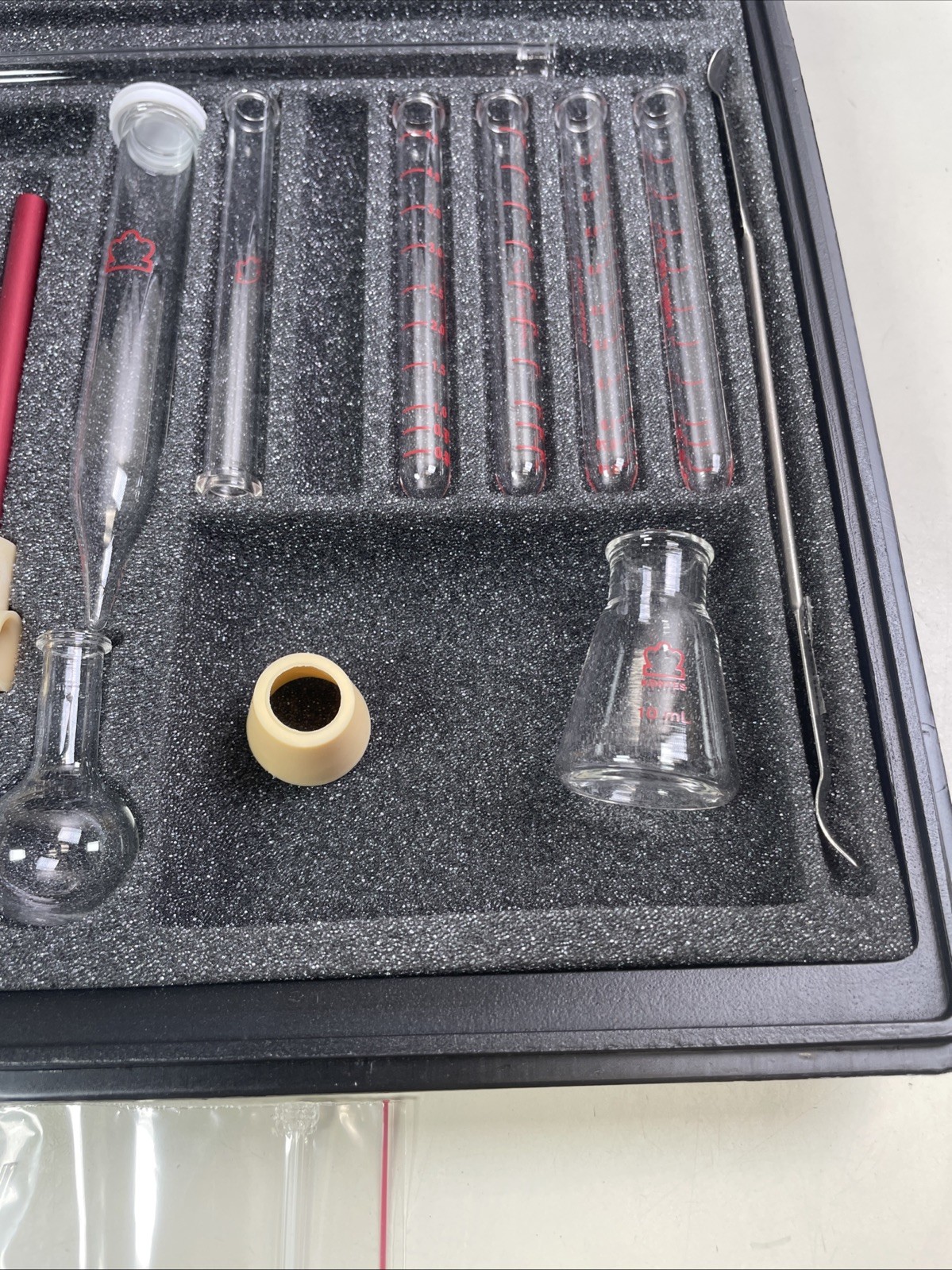 USED Kontes Microflex Williamson K-748000-0000 Chemistry Kit 16pc Glass + More 6