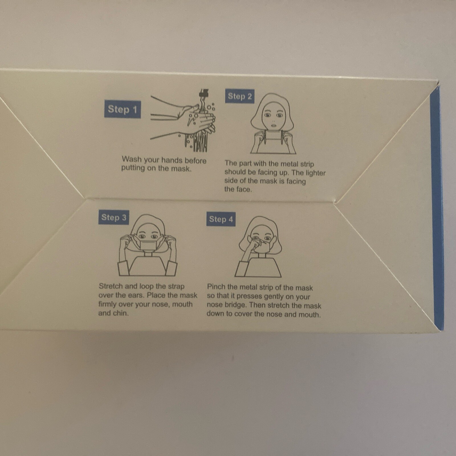 Disposable Face Mask 3 Ply With Ear Loop For Adult, 50 Piece Box 2 Box’s