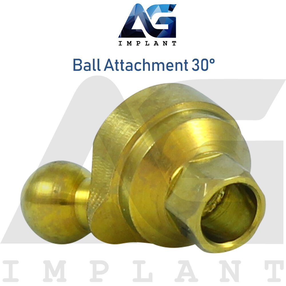 Angled 30° Ball Attachment Prosthetic System Internal Hex 2.42mm