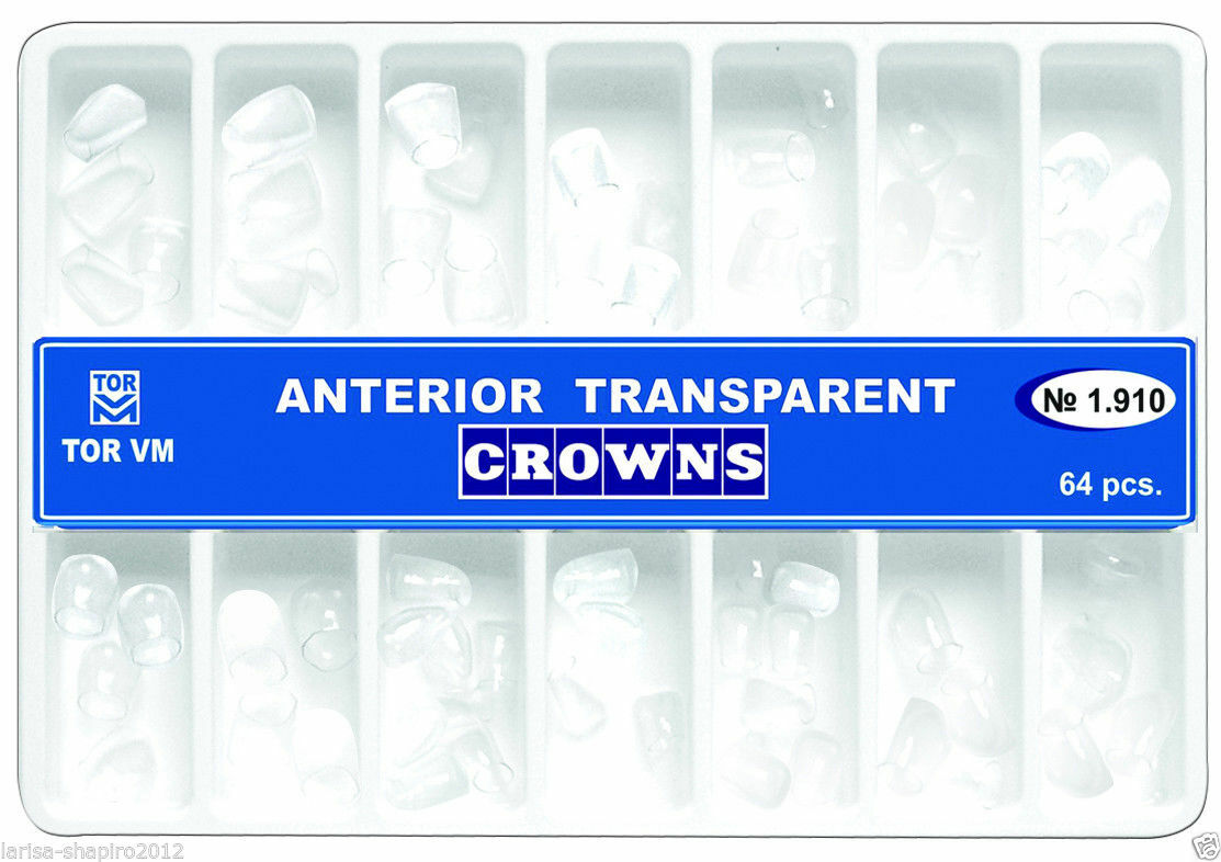 64 Pcs/Box Dental Transparent matrices Matrix Crown Anterior TOR VM 1.910 Adult