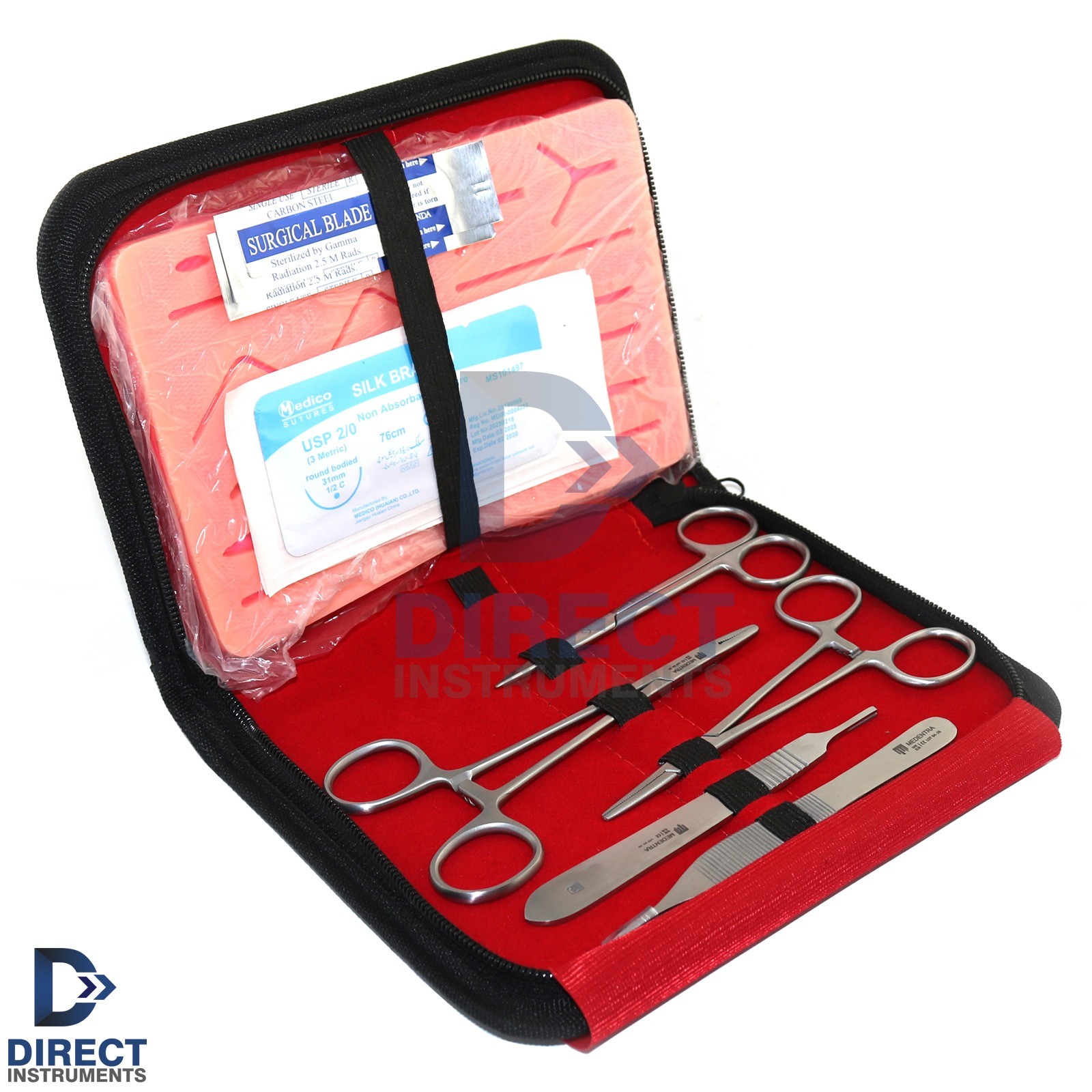 Complete Practice Suture Kit for Medical & Veterinary Students Training Set