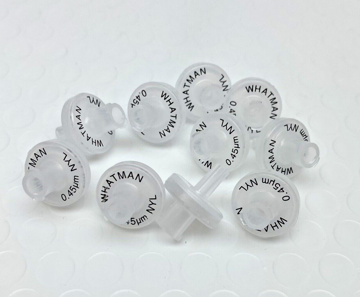 Pack of 10 Whatman 6768-1304 Puradisc 13 mm Nylon Syringe Filter, 0.45 µm