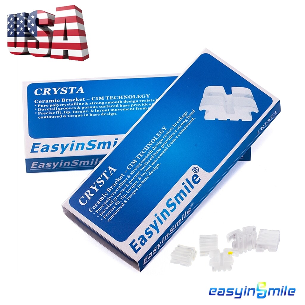 Dental Orthodontic Brackets Ceramic Clear Braces Roth/MBT Slot.022 Hooks 3-4-5