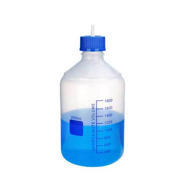 100ml-2000ml Plastic Reagent Bottles for Lab Use w/ GL45 Cap, New