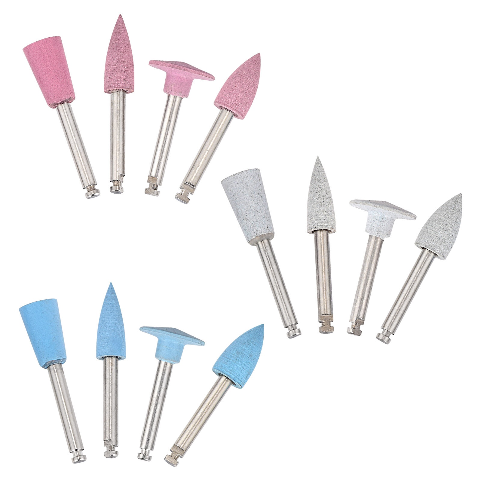 10pcs Dental Composite Polishing Burs Head Grinding Cups Low Speed Contra Angle