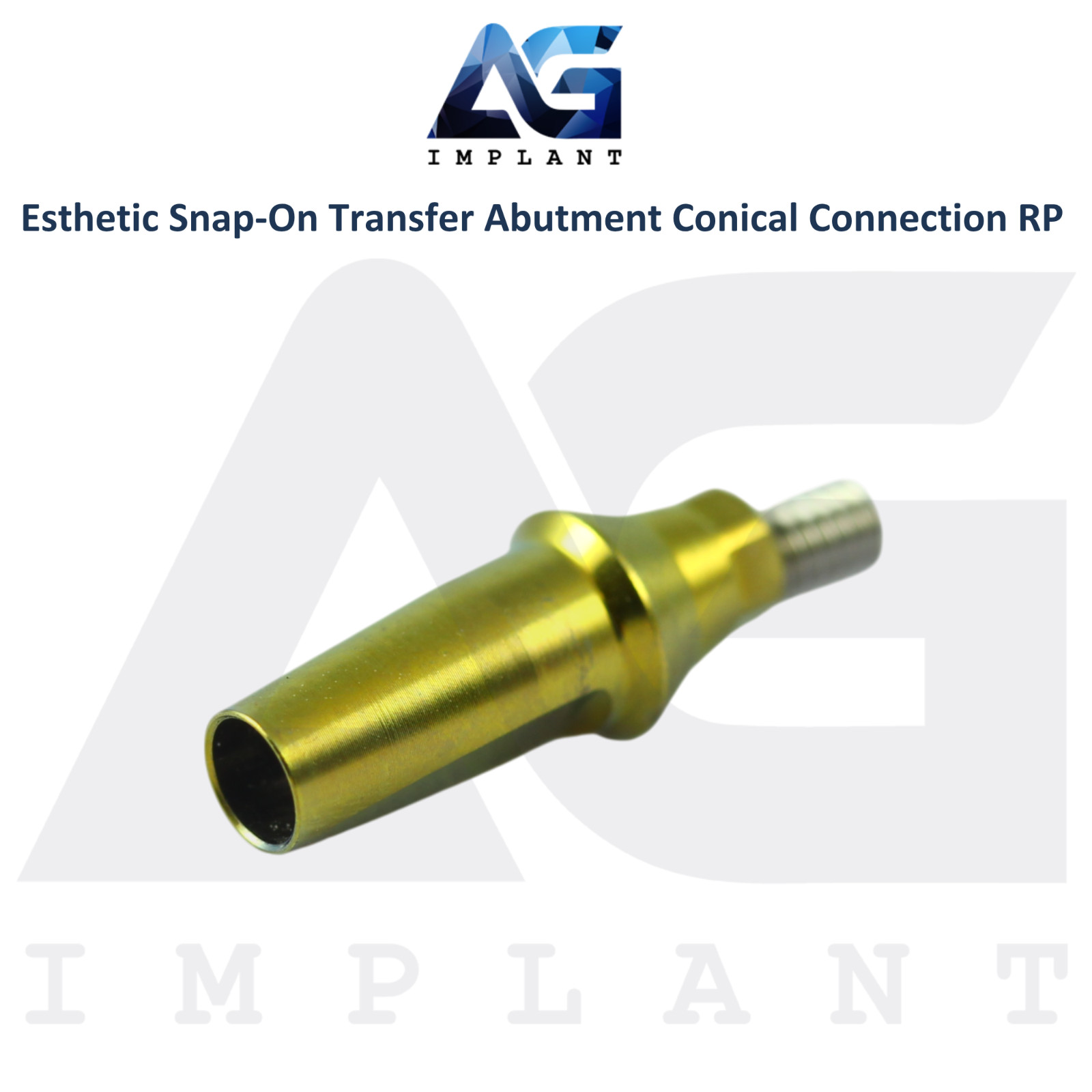 10 Dental Titanium Snap-On Transfer Prosthetic Conical Hex System RP 2.65mm