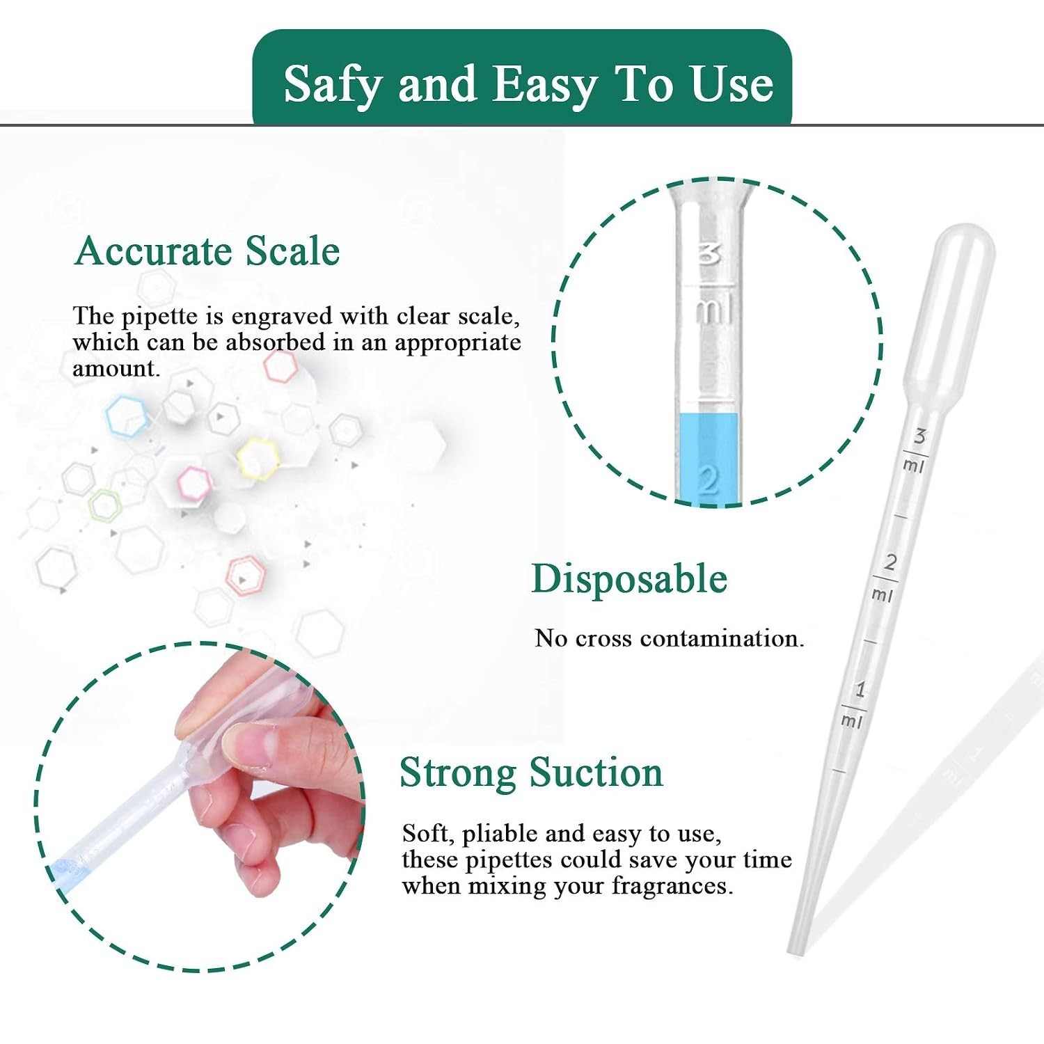 1500pk 3mL Plastic Pipettes – Lab Science, Essential Oil