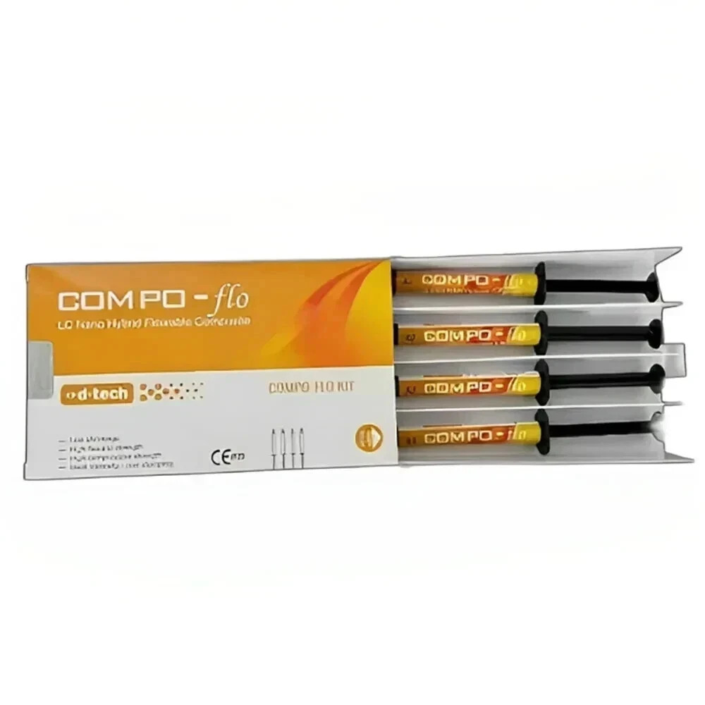 D-Tech Compo-Flo Flowable Composite Kit 4 x 2gm Syr (Free Ship)