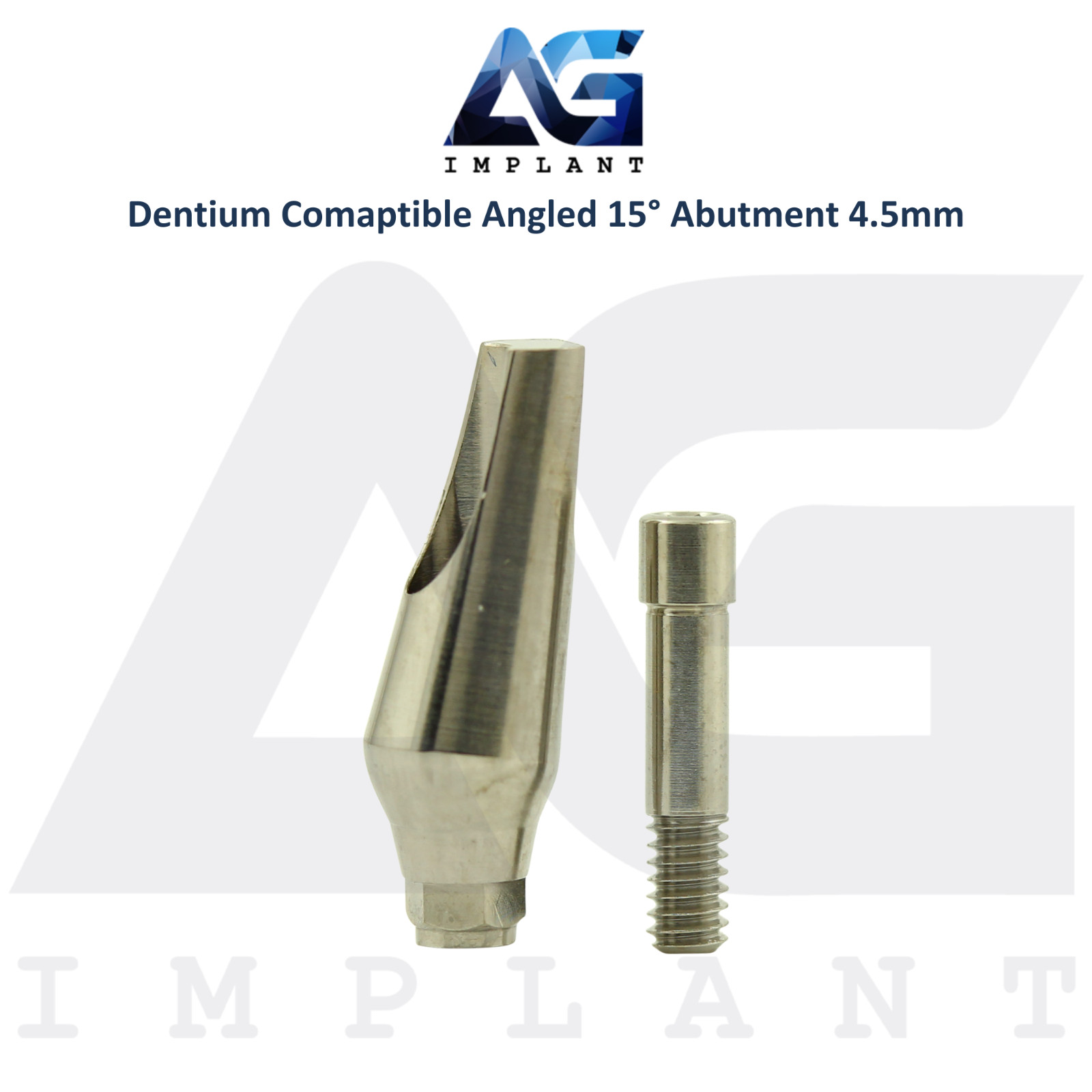 5 Angled 15° Prosthetic Ø4.5mm Compatible with Dent1um Int Hex Connection