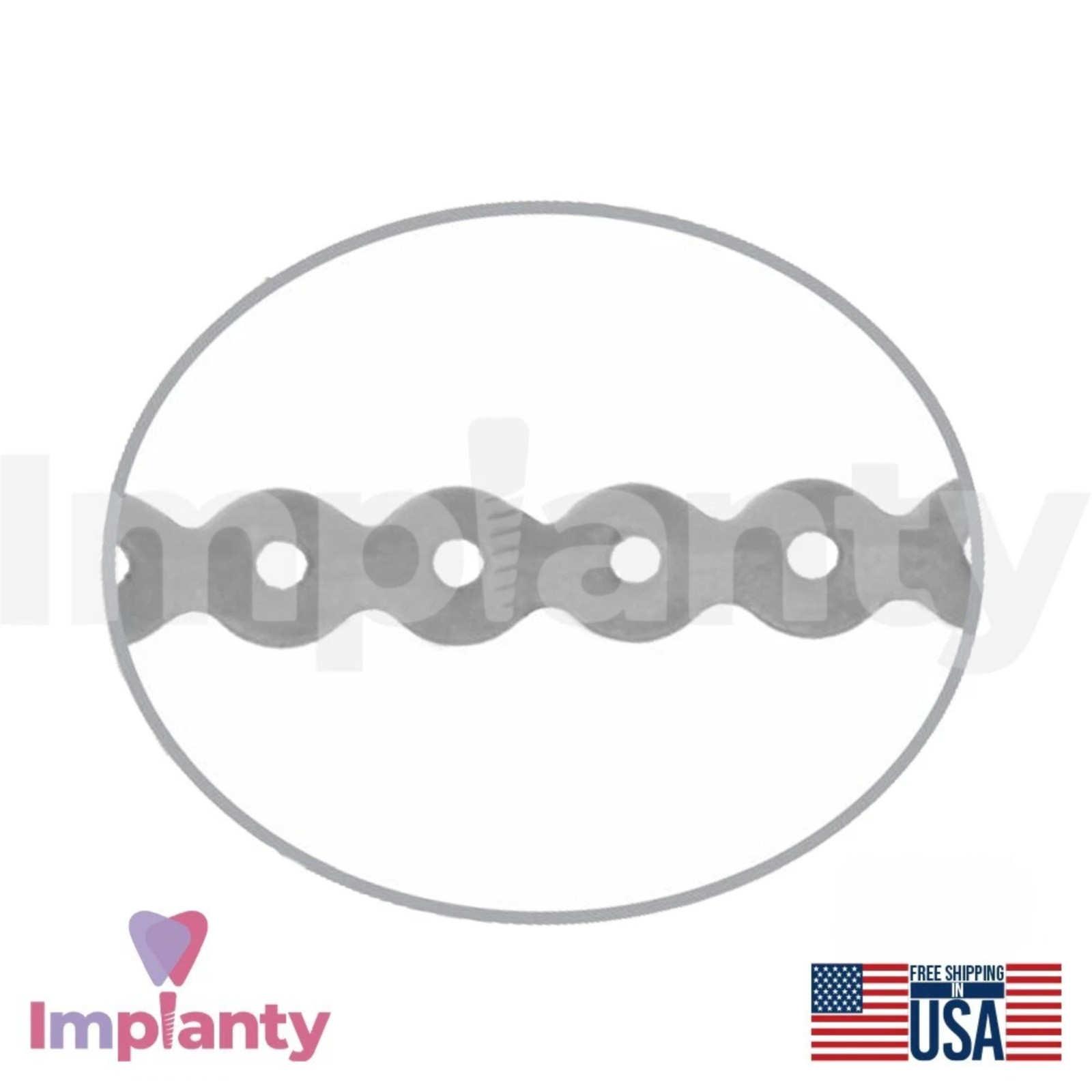 Morelli Dental Elastic Chain Gray Medium 3.3mm Gap 4.5m Roll Dentistry Tool