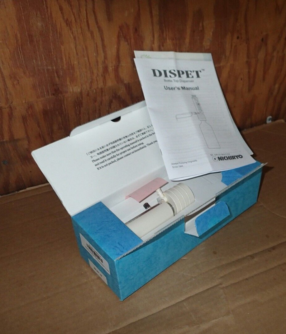 Dispet 00-DP-10 Variable Volume Bottle-Top Dispenser 2-10mL NEW