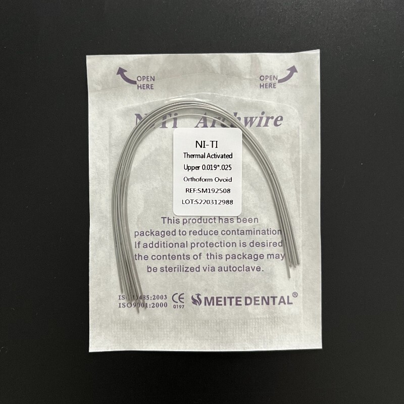 Dental Orthodontic Thermal Activated NITI Arch Wires Rectangular Ovoid Form