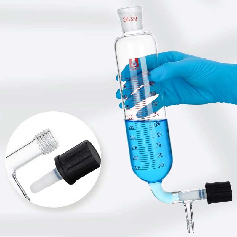 100ml-500ml Double-Layer Distillation Receiving Bottle Glass with Piston