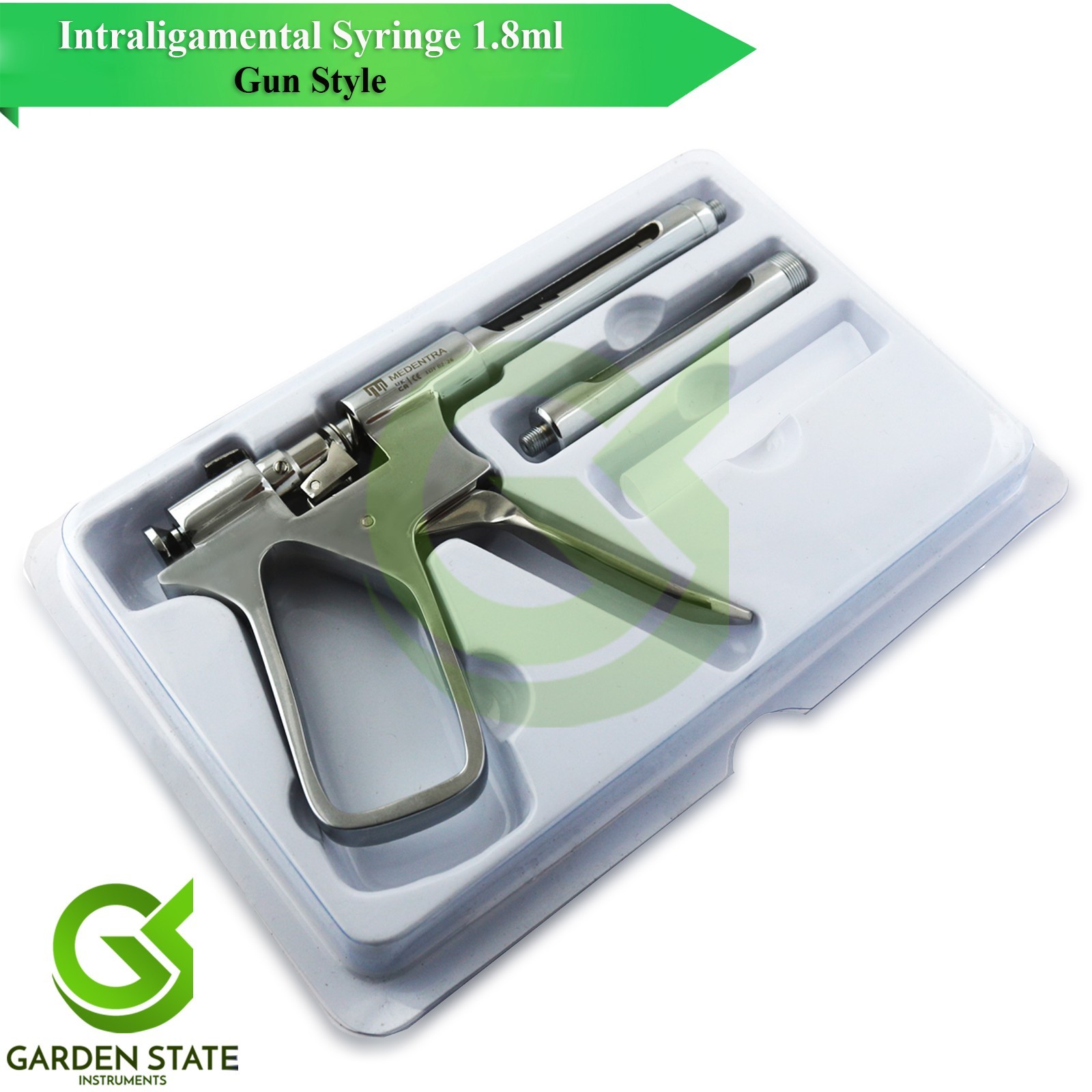 Intraligamental Syringe 1.8ML Injection Silver Dental Anesthetic AMR EUR Thread