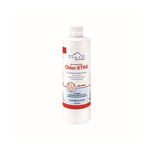 Vista Dental 503800 Chlor-XTRA Sodium Hypochlorite Endodontic Solution 16 Oz