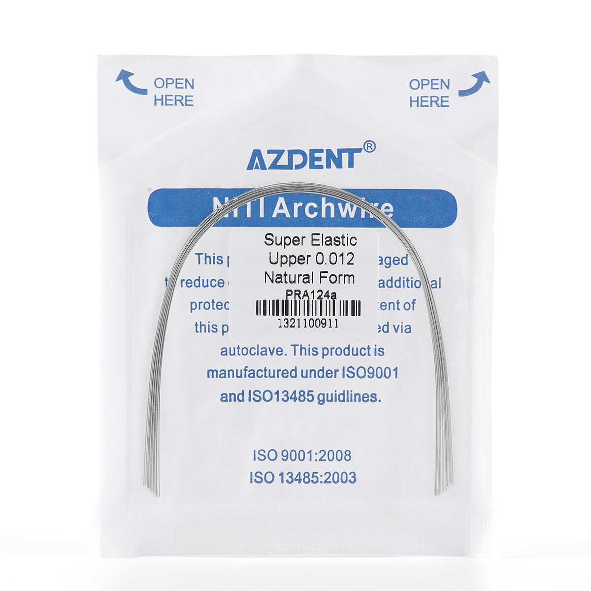 50X Dental Orthodontic Super Elastic Niti Arch Wire ROUND 012 Upper Nature