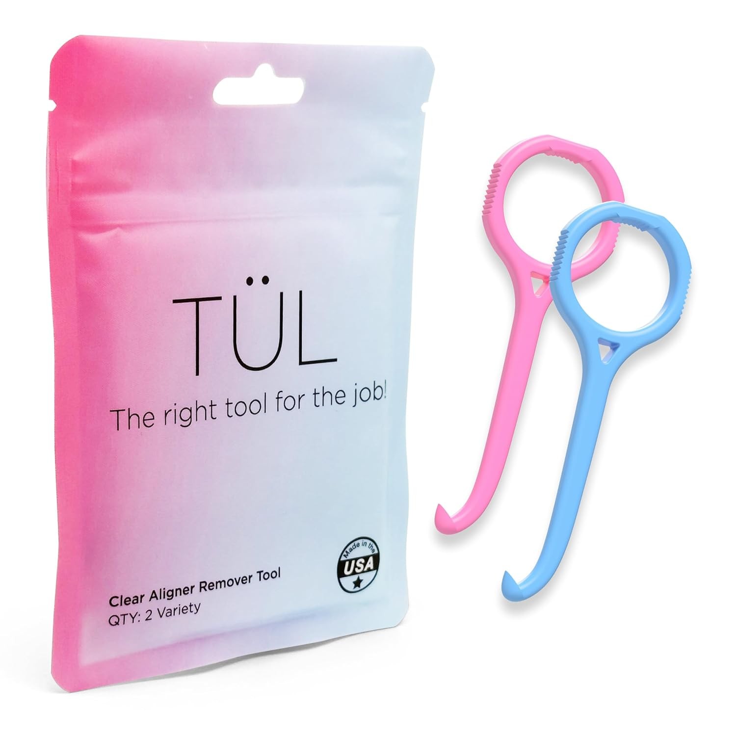 TÜL Invisalign Aligner Remover Tool Made in USA 2 Pack Top Accessories
