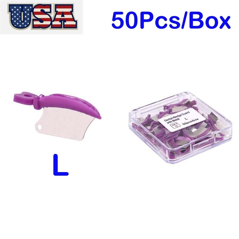 50pcs Dental Wedge Diastema Wedge Prep Interproximal Fender Wedges Guard L/M/S