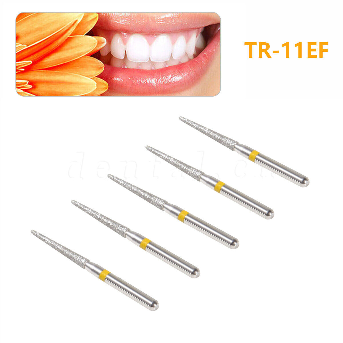 50pcs Dental Diamond Burs FG 1.6MM for High Speed Handpiece Extra Fine TR-11EF