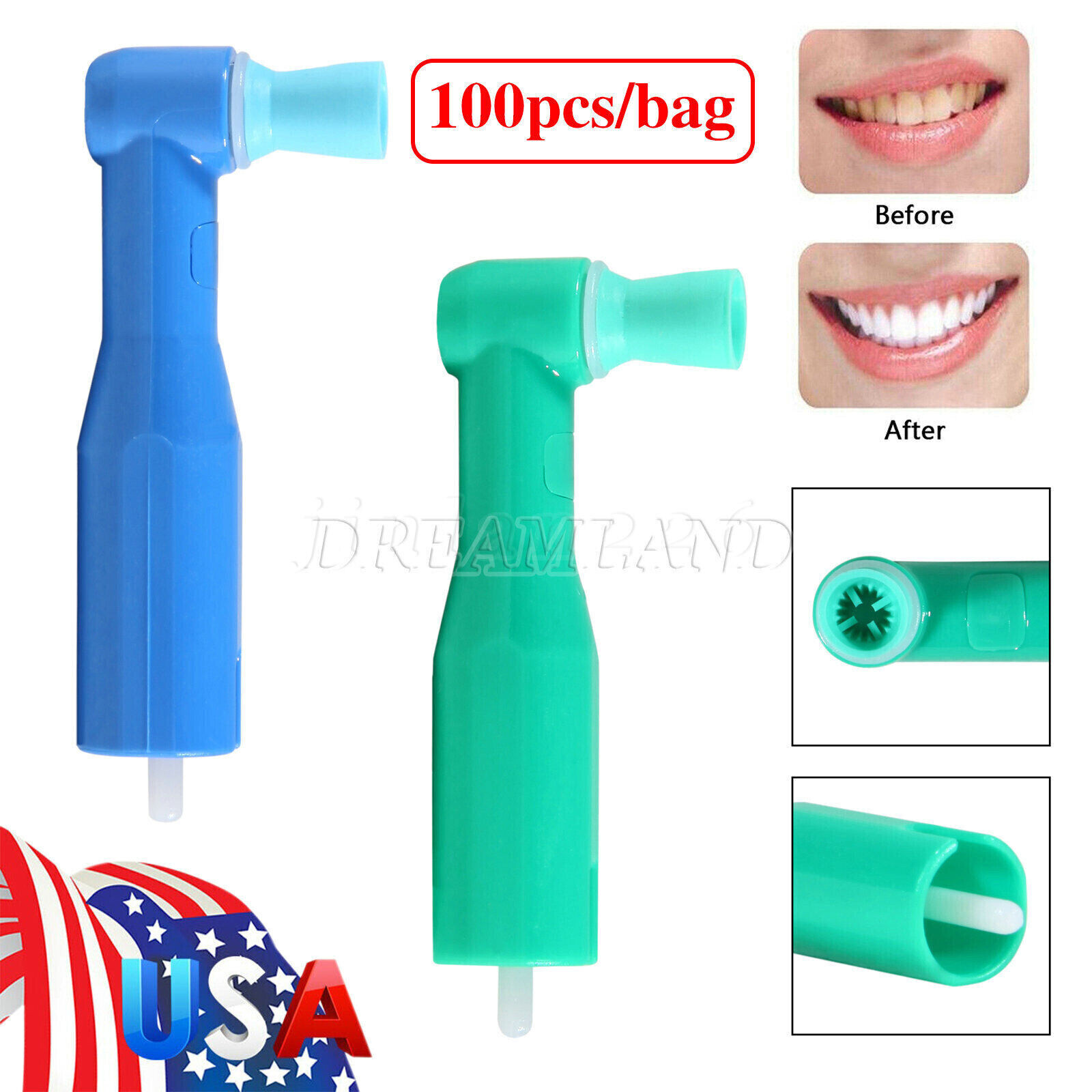 500pcs Disposable Prophy Angles Soft or Firm
