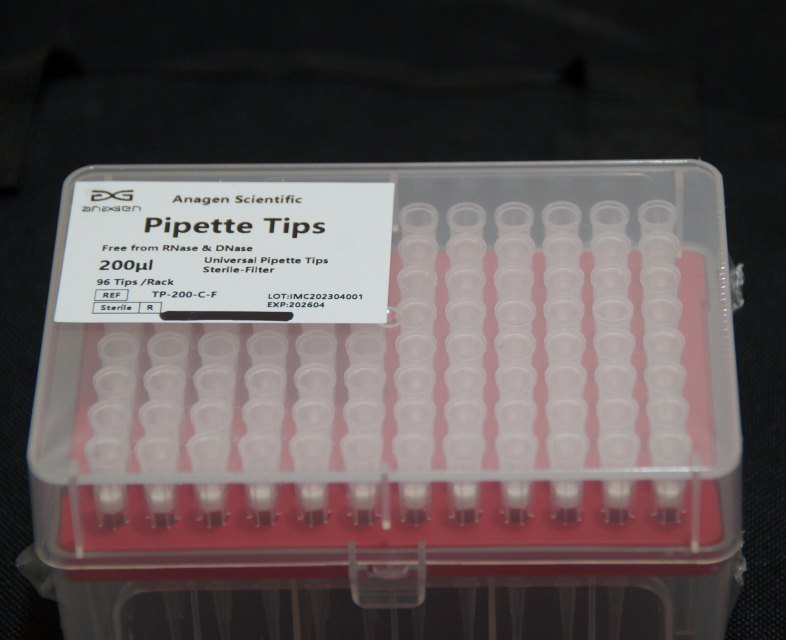 200uL Universal Filter Pipette Tips (960), Sterile, DNase/RNase free, 10 Racks