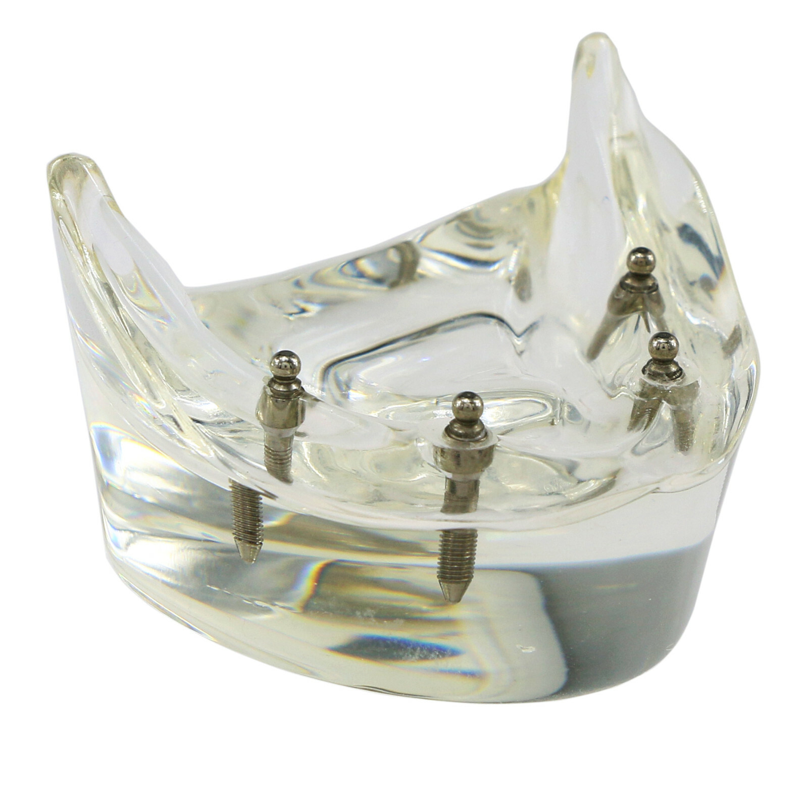 Dental Typodont Teeth Model Overdenture Lower Inferior 4 Implants Demo M6003