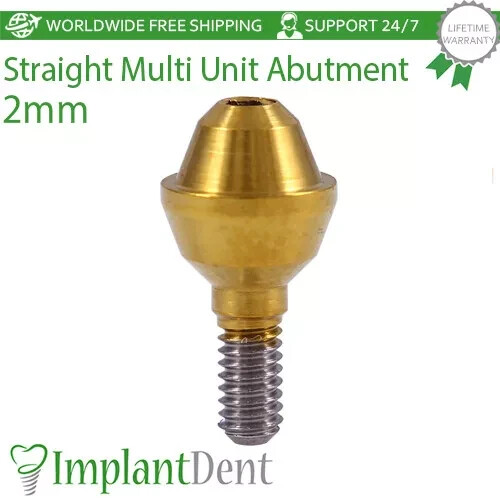1x Dental Straight Multi Unit 1.6mm Prosthetic Int Hex 2.42mm