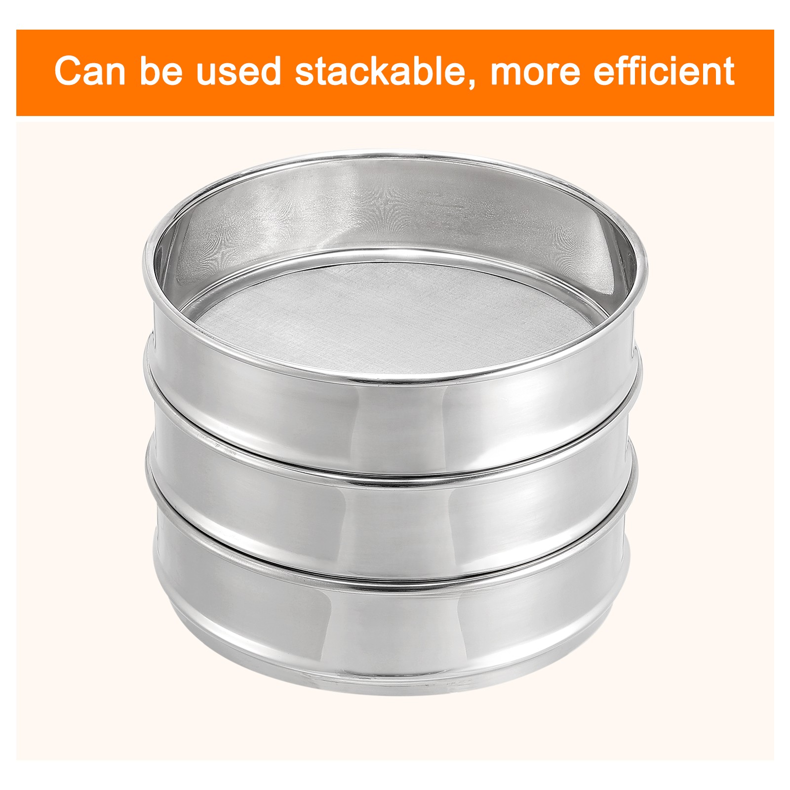 80 Mesh 8″ Diameter Lab Sieve Test Sieve 304 Stainless Steel Wire Cloth (0.2mm)