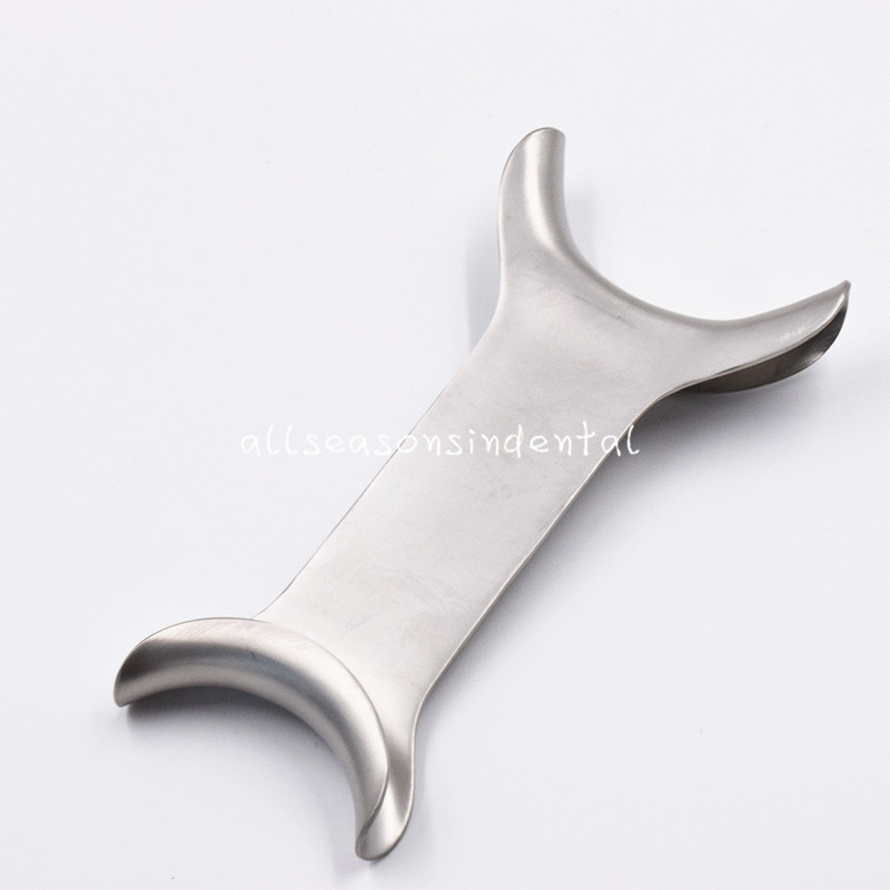 Stainless Steel Dental Ortho Mouth Opener Metal Double-Head Cheek Lip Retractor