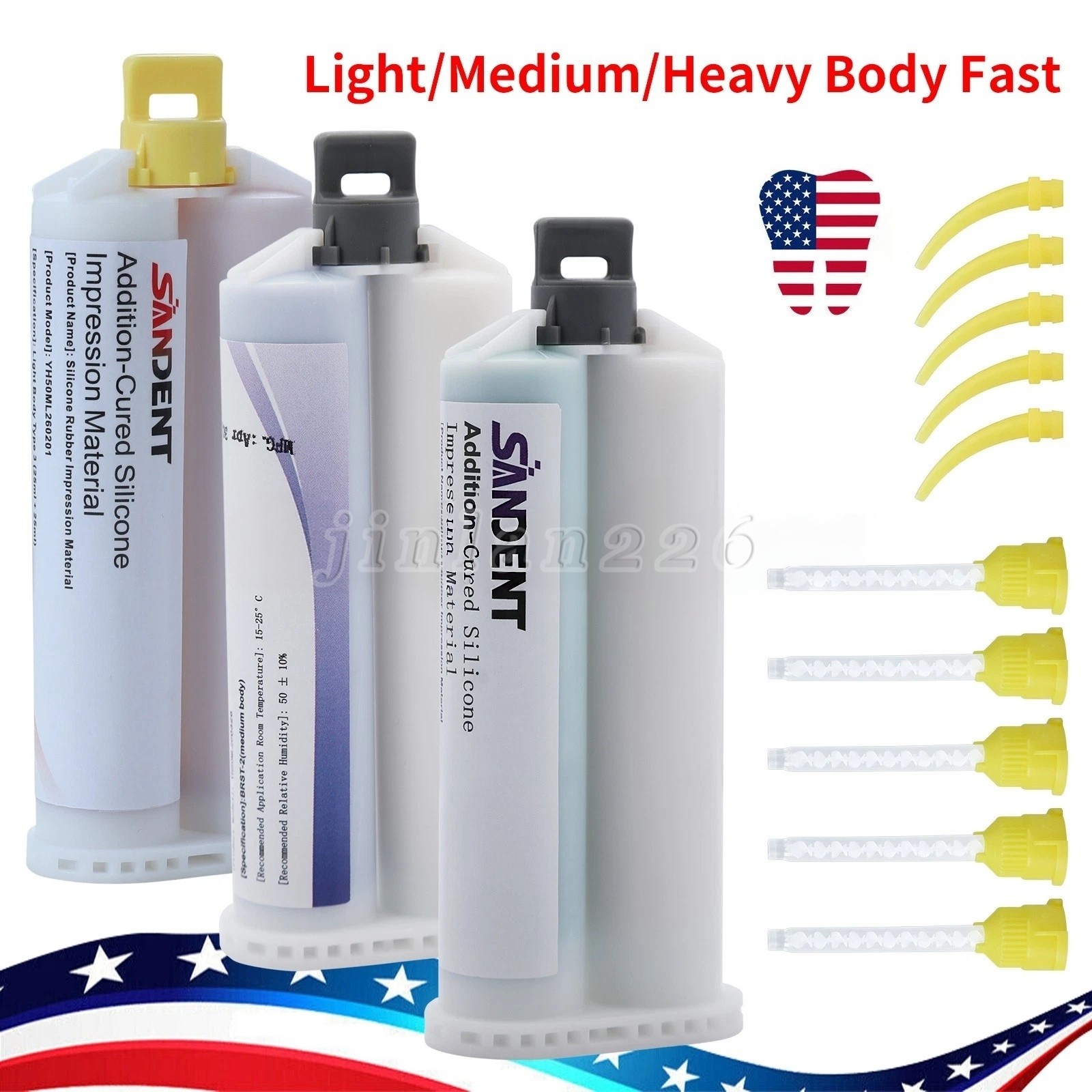 HEAVY BODY FAST SET VPS Dental Impression Material FAST Set 50ML Cartridges PVS