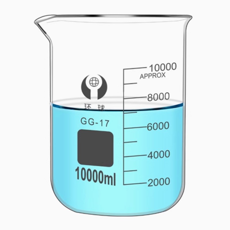 Beaker, 10,000ml – Low Form, Graduations – Borosilicate Glass