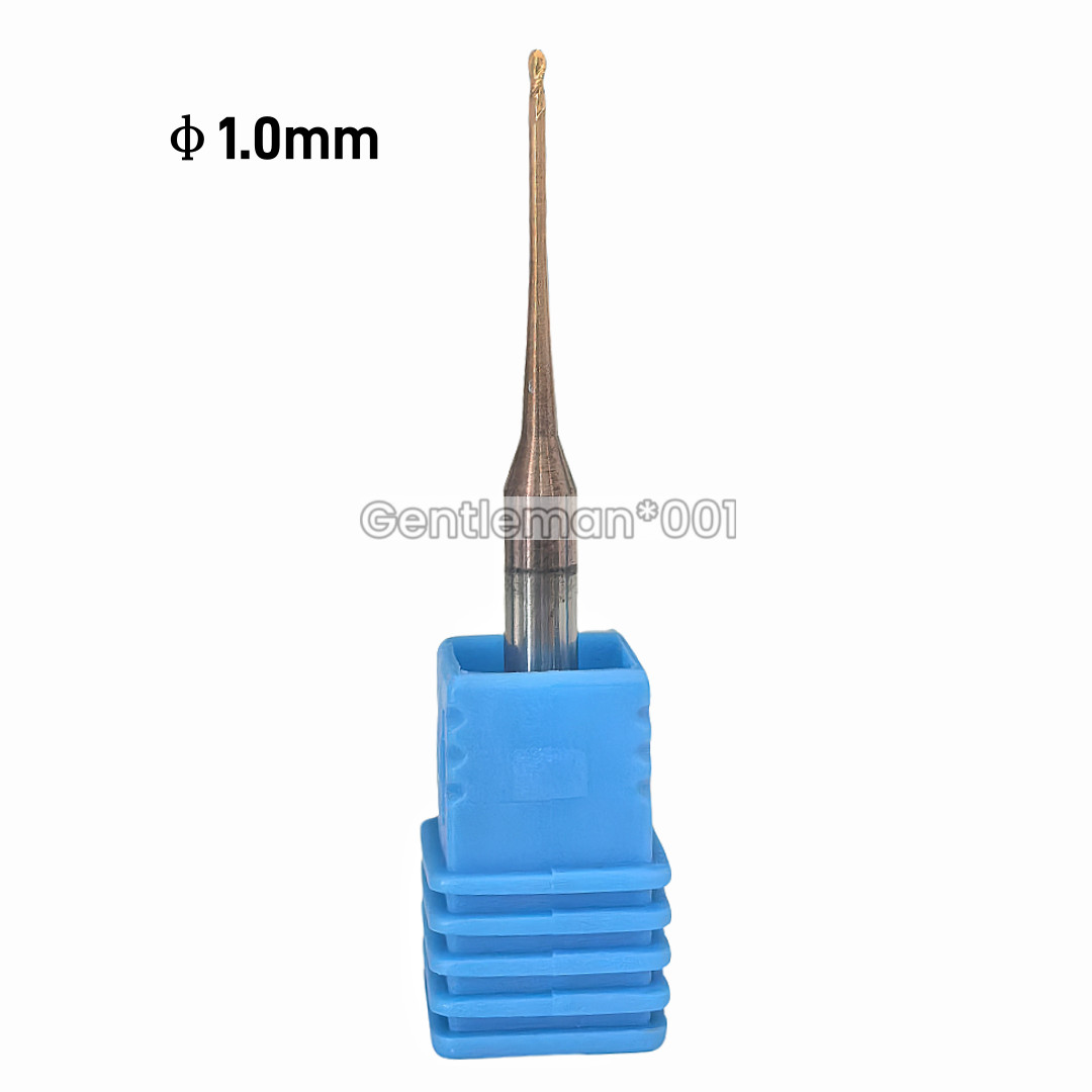 Dental Roland Uncoated Milling Bur Zirconia Cutting CAD CAM Burs φ1.0mm