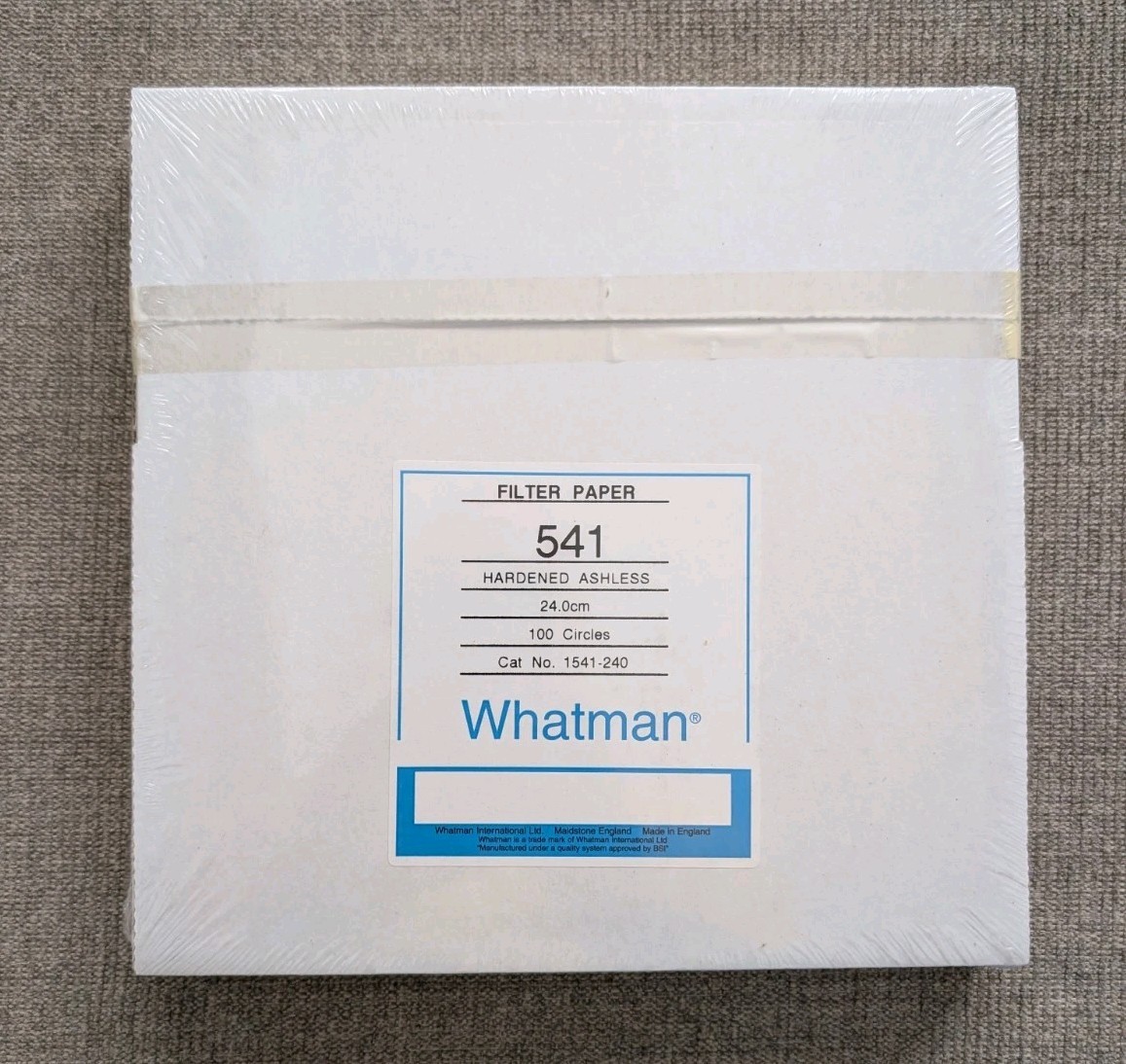 Whatman 541 Hardened Ashless Filter Paper 24.0cm 240mm 100pk 1541-240 NEW