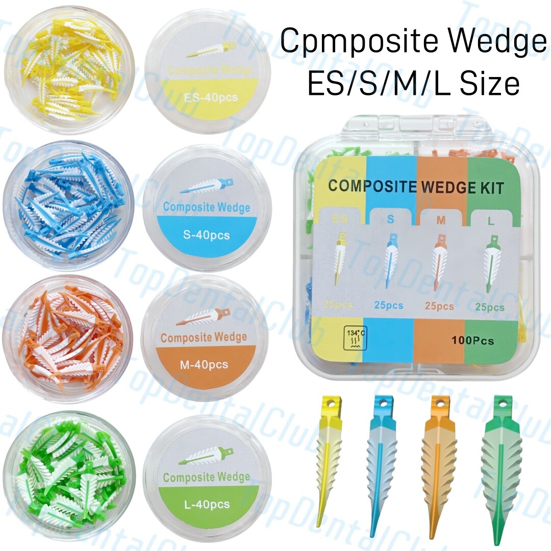 4Sizes Dental Composite Strata Wedge Soft Face Cervical Seal Diastema Matrix