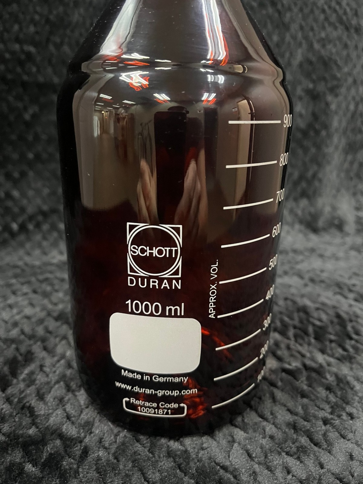 Schott Duran 1000ML Amber Storage Bottles (Set of 9)