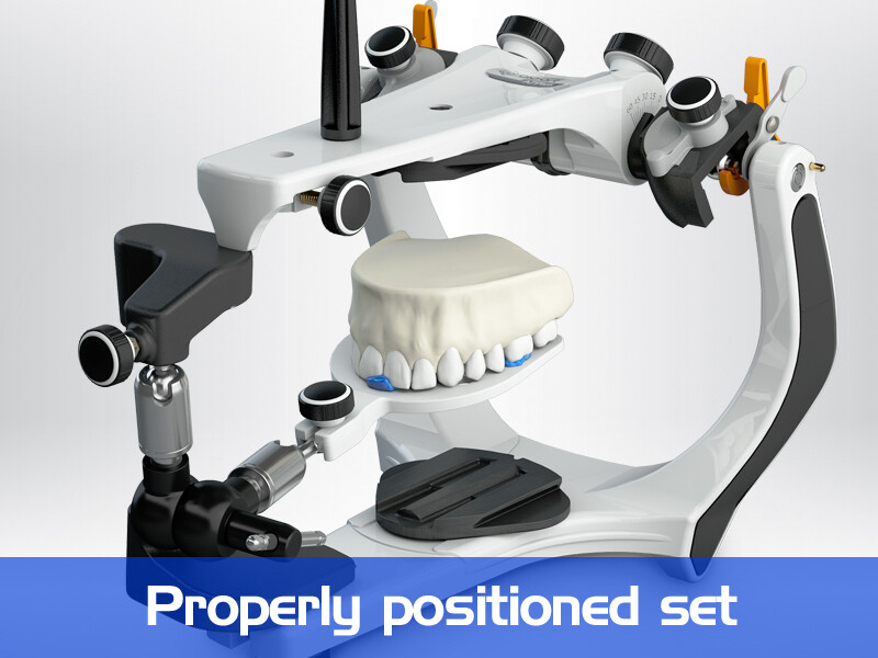 BIOART Semi-Adjustable A7 Plus Articulator with Elite Facebow & Plastic Case